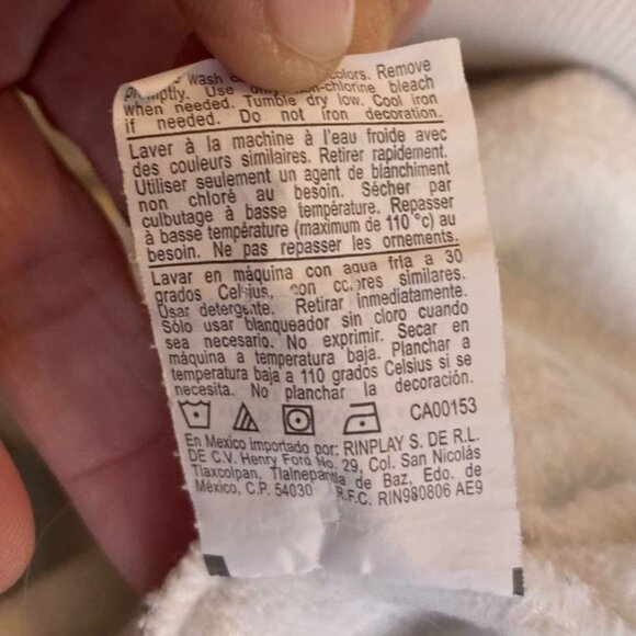 Champion Mens Hoodie Small White With Side Stripe Logo Front Pocket Drawstring - Picture 8 of 11